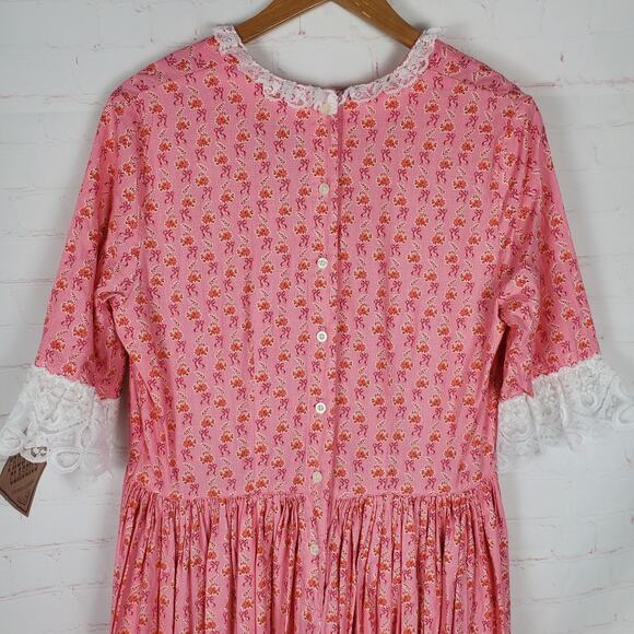 NEW Frontier Classics Mattie Dress XL Maxi Prairie Western Floral Colonial Rose - Picture 5 of 13